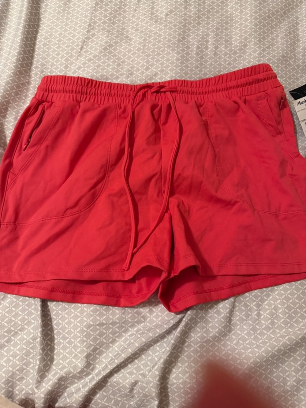 Cynthia Rowley Coral Pink Athletic Shorts